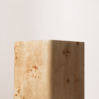 Burl Plinth Table - Square