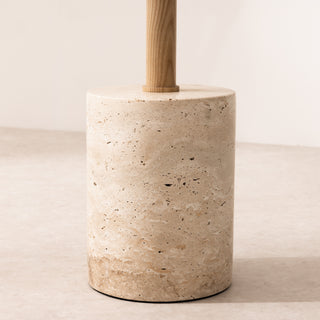Travertine Side Table