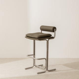 Bar stool with bolster back
