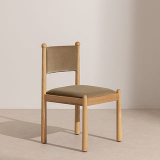 Bobble Dining Chair - Sage Velvet