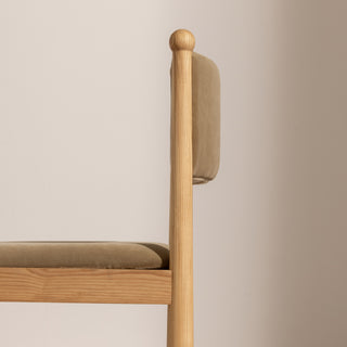 Bobble Dining Chair - Sage Velvet