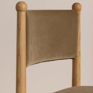Bobble Dining Chair - Sage Velvet