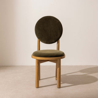 No.17 The Muse Circle Dining Chair - Khaki