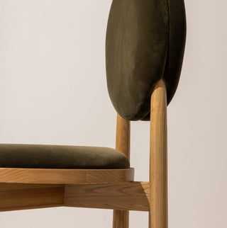 No.17 The Muse Circle Dining Chair - Khaki