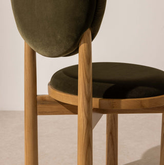 No.17 The Muse Circle Dining Chair - Khaki