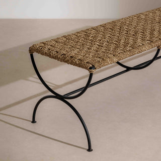 Metal & Rope Bench