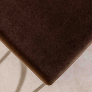 Metal & Velvet Low Stool