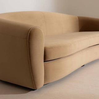 Piped Velvet Sofa