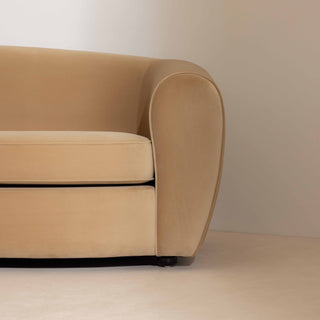 Piped Velvet Sofa