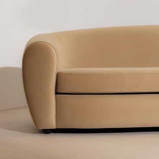 Piped Velvet Sofa