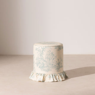 Frill Pouffe - Toile Du Jouy