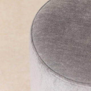 Pouffe with Ball Feet - Cornflour