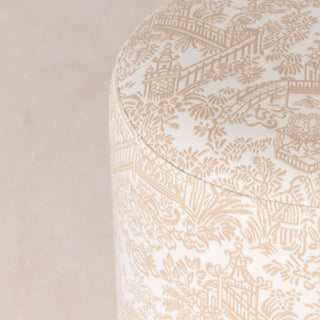 Pouffe with Ball Feet - Les Pagodes