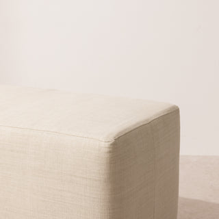 Box-Pleat Bench - Buttermilk