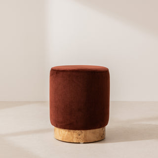 Burgendy Footstool