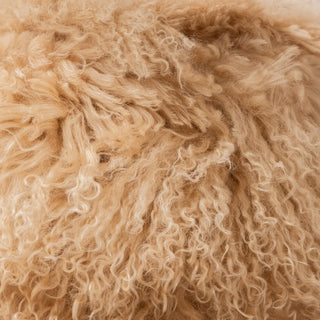 Mongolian Sheepskin Pouffe