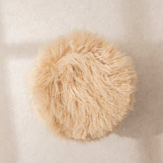 Mongolian Sheepskin Pouffe