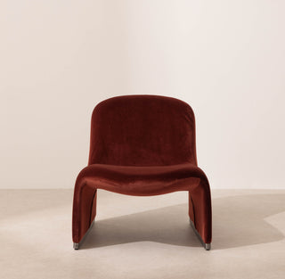 Wave Lounge Chair - Merlot