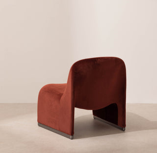 Wave Lounge Chair - Merlot