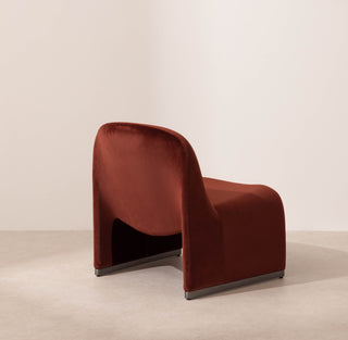 Wave Lounge Chair - Merlot