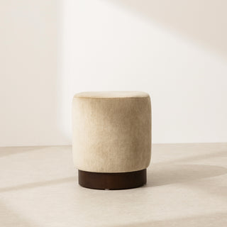 mohair pouffe