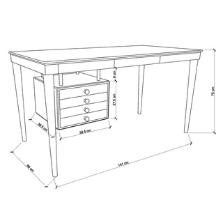 Desk dimensions